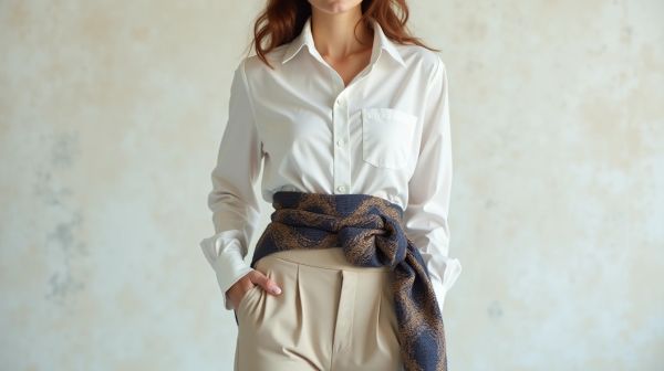 Comment porter le foulard comme ceinture pour un look tendance